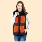 Heated Vest Instant Heat Solar Powered Lightweight