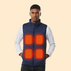 Heated Vest Instant Heat Solar Powered Lightweight