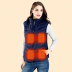 Heated Vest Instant Heat Solar Powered Lightweight
