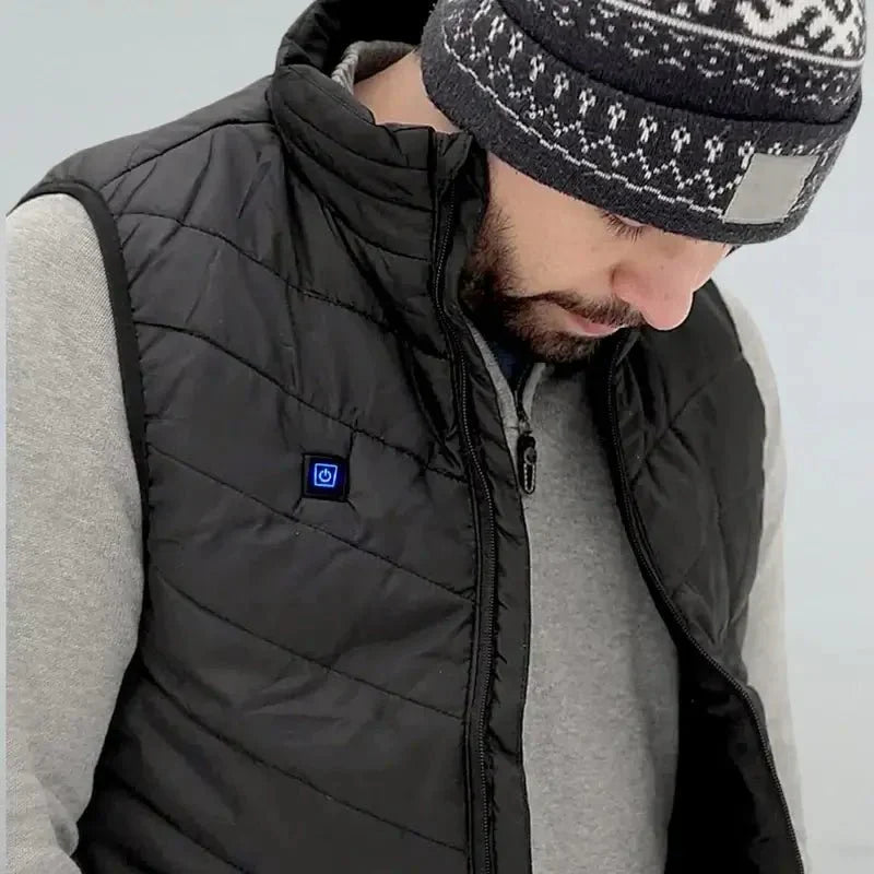 Heated Vest Instant Heat Solar Powered Lightweight