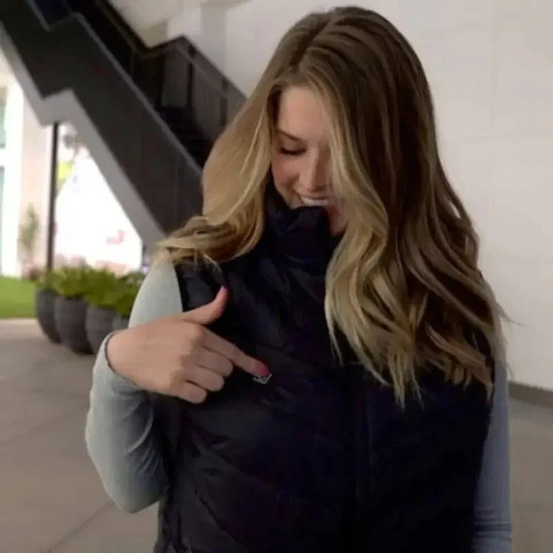 Heated Vest Instant Heat Solar Powered Lightweight