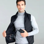 Heated Vest Instant Heat Solar Powered Lightweight