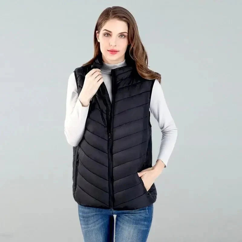 Heated Vest Instant Heat Solar Powered Lightweight