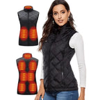 Heated Vest USB Rechargeable Adjustable Heat Levels Slim Fit