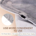 Heating Pad USB-Powered Microplush Machine Washable