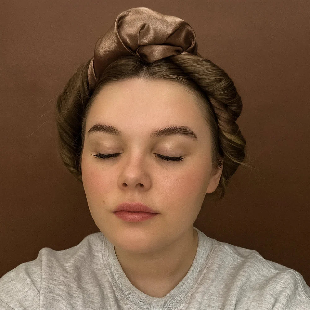 Heatless Hair Curlers Overnight Silk Cover Set of 2