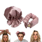 Heatless Hair Curlers Overnight Silk Cover Set of 2