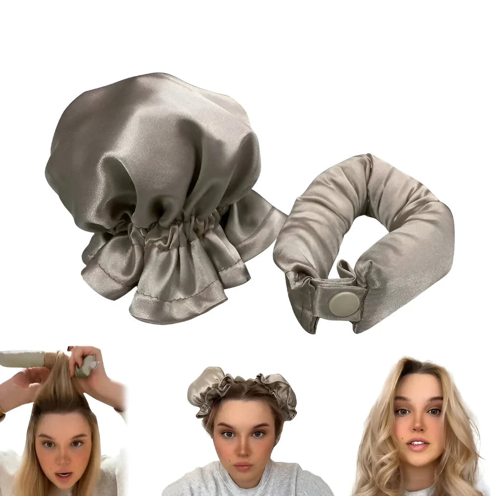 Heatless Hair Curlers Overnight Silk Cover Set of 2
