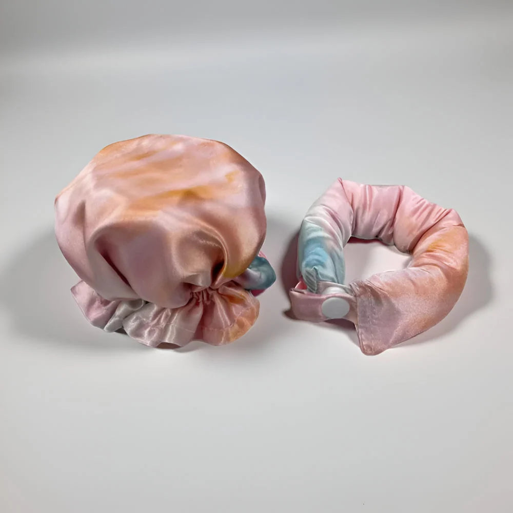 Heatless Hair Curlers Overnight Silk Cover Set of 2