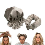 Heatless Hair Rollers Satin Covers & Adjustable Buckles