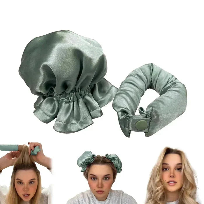 Heatless Hair Rollers Satin Covers & Adjustable Buckles