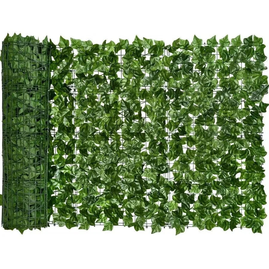Hedge Panel Artificial Ivy Privacy Screen Weather-Resistant