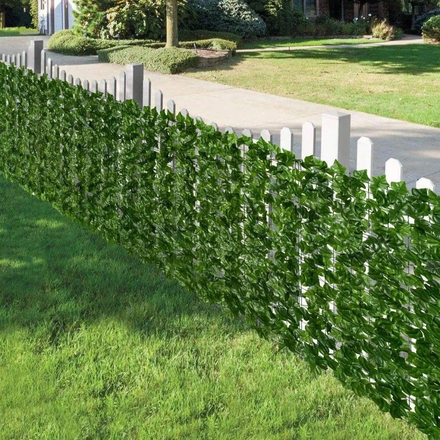 Hedge Panel Artificial Ivy Privacy Screen Weather-Resistant