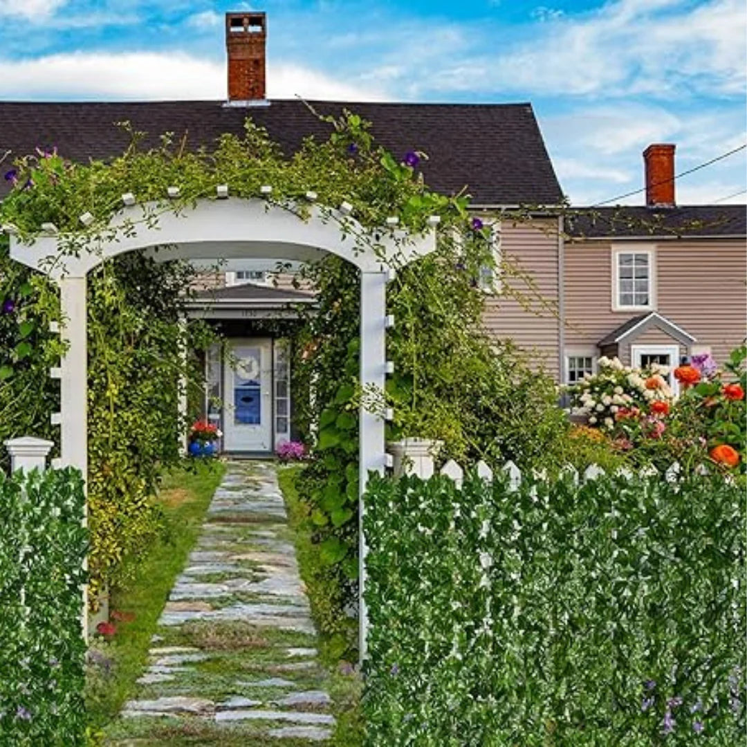 Hedge Panel Artificial Ivy Privacy Screen Weather-Resistant
