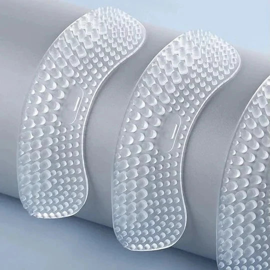 Heel Cushion Inserts Clear Contoured Non Slip