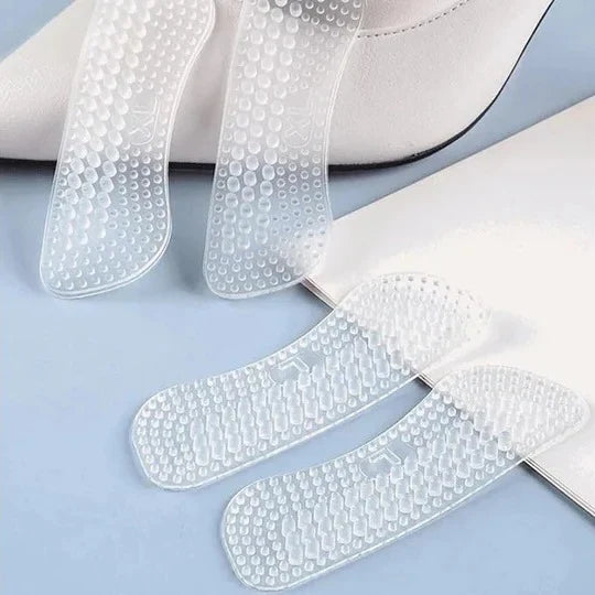 Heel Cushion Inserts Clear Contoured Non Slip