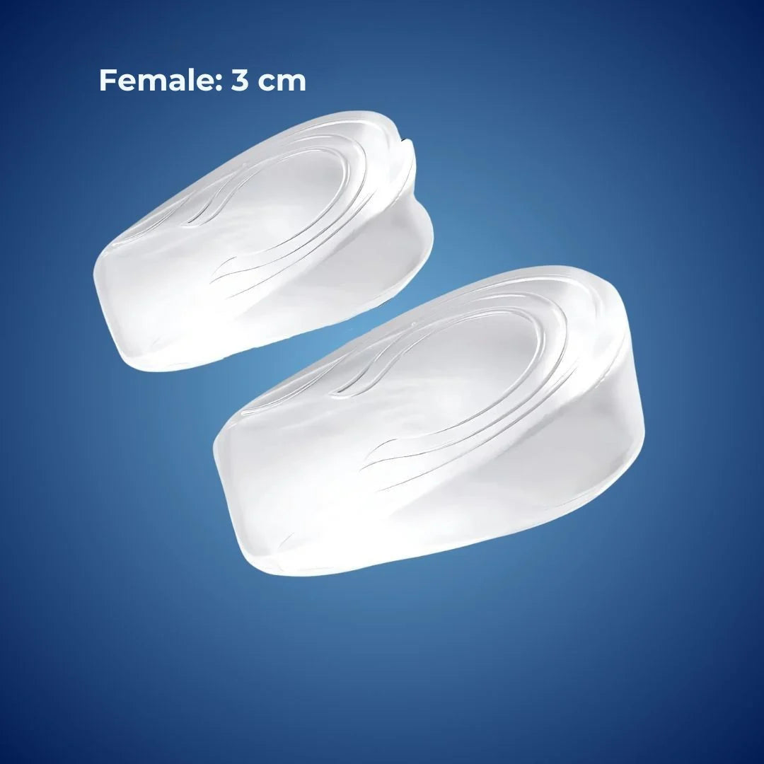 Heel Lift Insoles Adjustable Stackable Silicone Gel