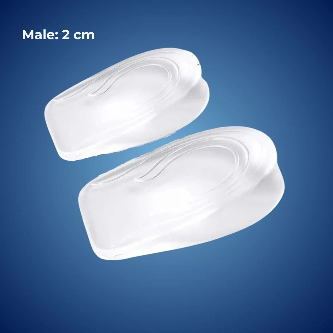 Heel Lift Insoles Adjustable Stackable Silicone Gel