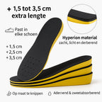 Height-Increasing Insoles Invisible Breathable Silicone Up To 3.5 Cm