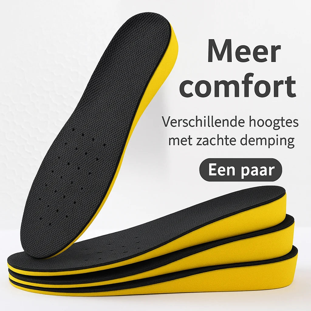 Height-Increasing Insoles Invisible Breathable Silicone Up To 3.5 Cm