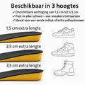 Height-Increasing Insoles Invisible Breathable Silicone Up To 3.5 Cm