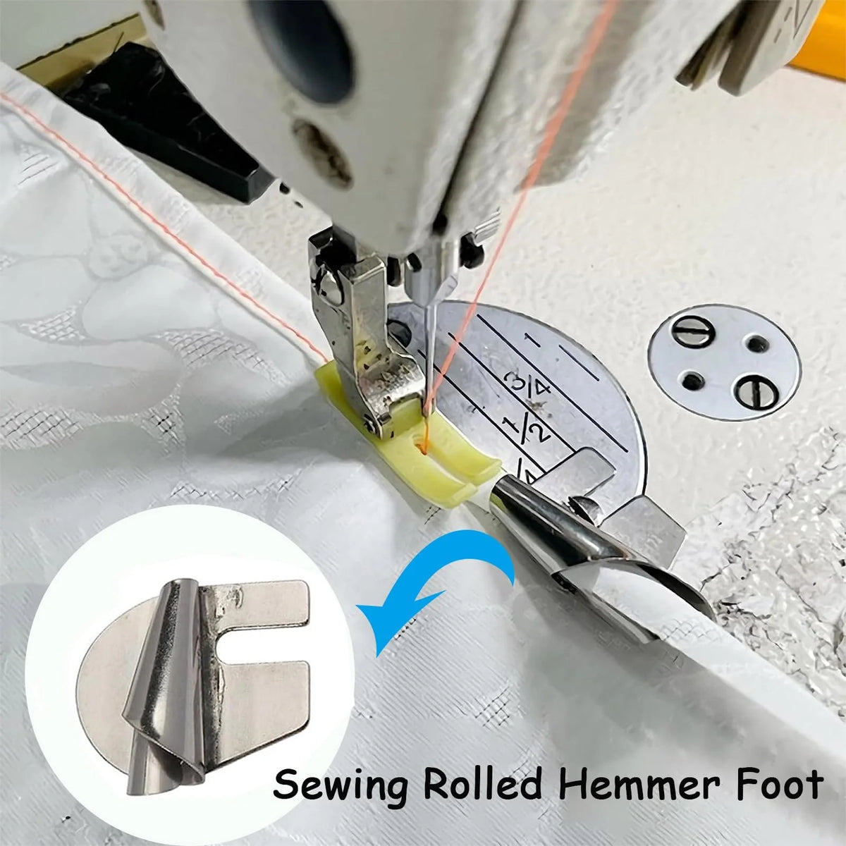 Hemming Foot Precision Rolled Hem Fits Most Machines
