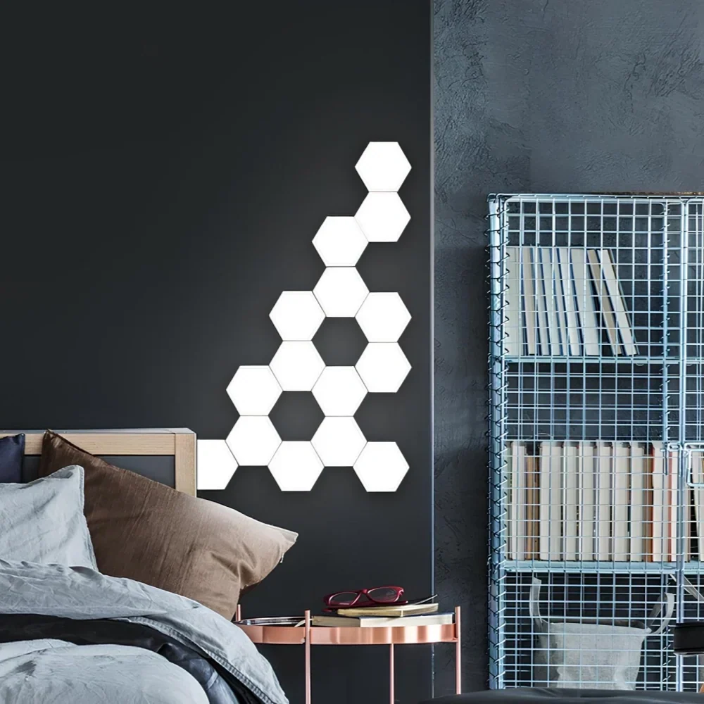 Hexagon LED Wall Panels App-Controlled & Music-Synced USB-Powered