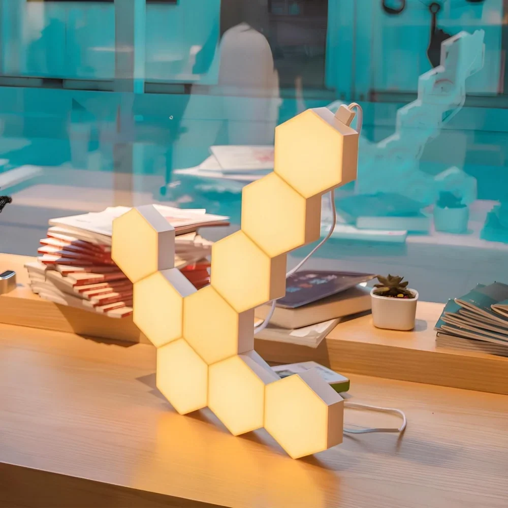 Hexagon LED Wall Panels App-Controlled & Music-Synced USB-Powered