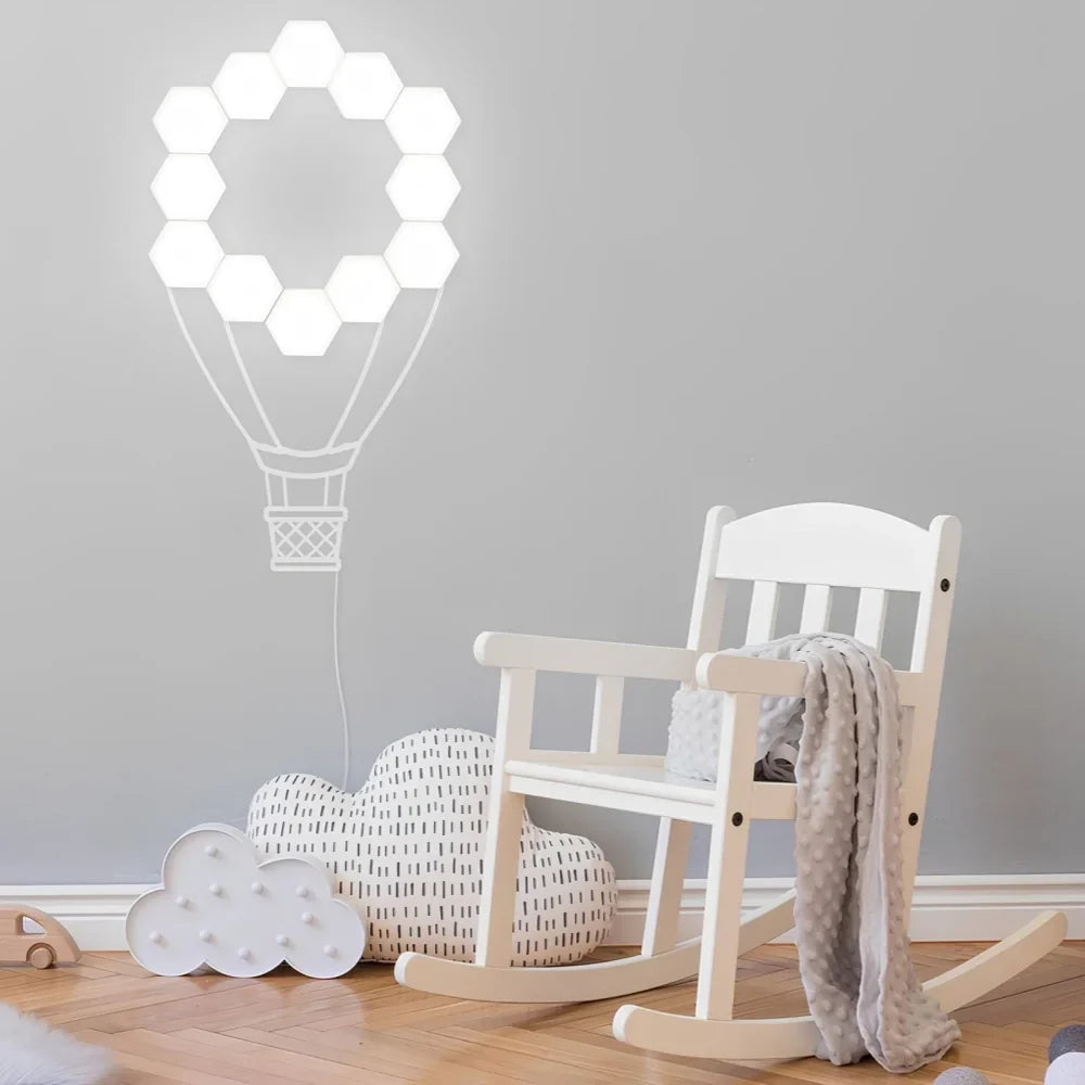 Hexagon LED Wall Panels App-Controlled & Music-Synced USB-Powered