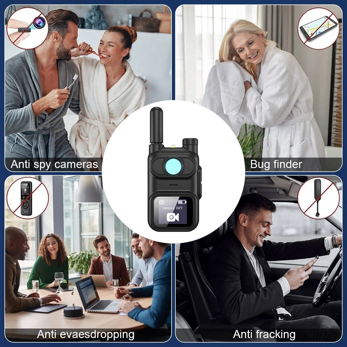 Hidden Camera Detector Wideband 1MHz To 6GHz USB-C Rechargeable