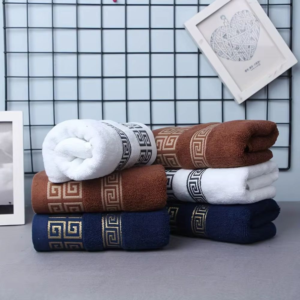 High-Absorbency Cotton Bath Towel Set (2-Piece)