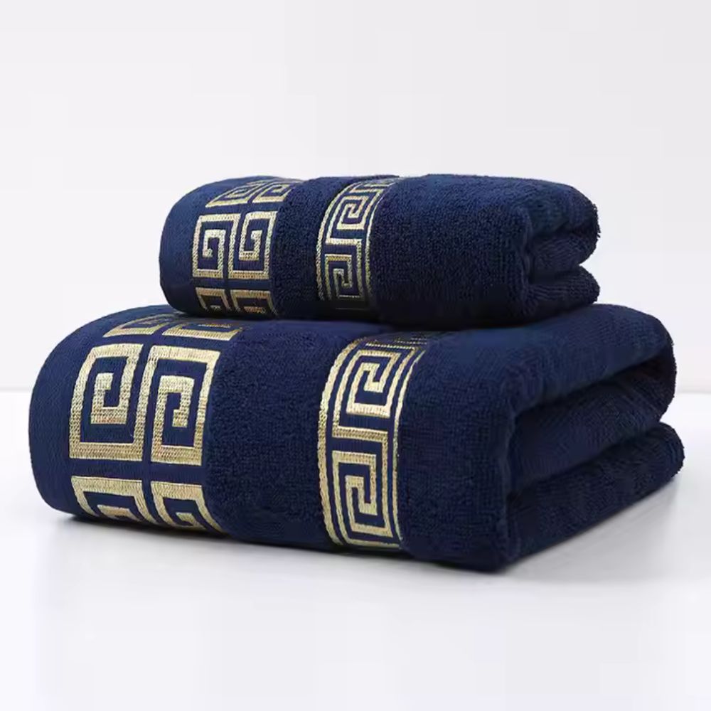 High-Absorbency Cotton Bath Towel Set (2-Piece)
