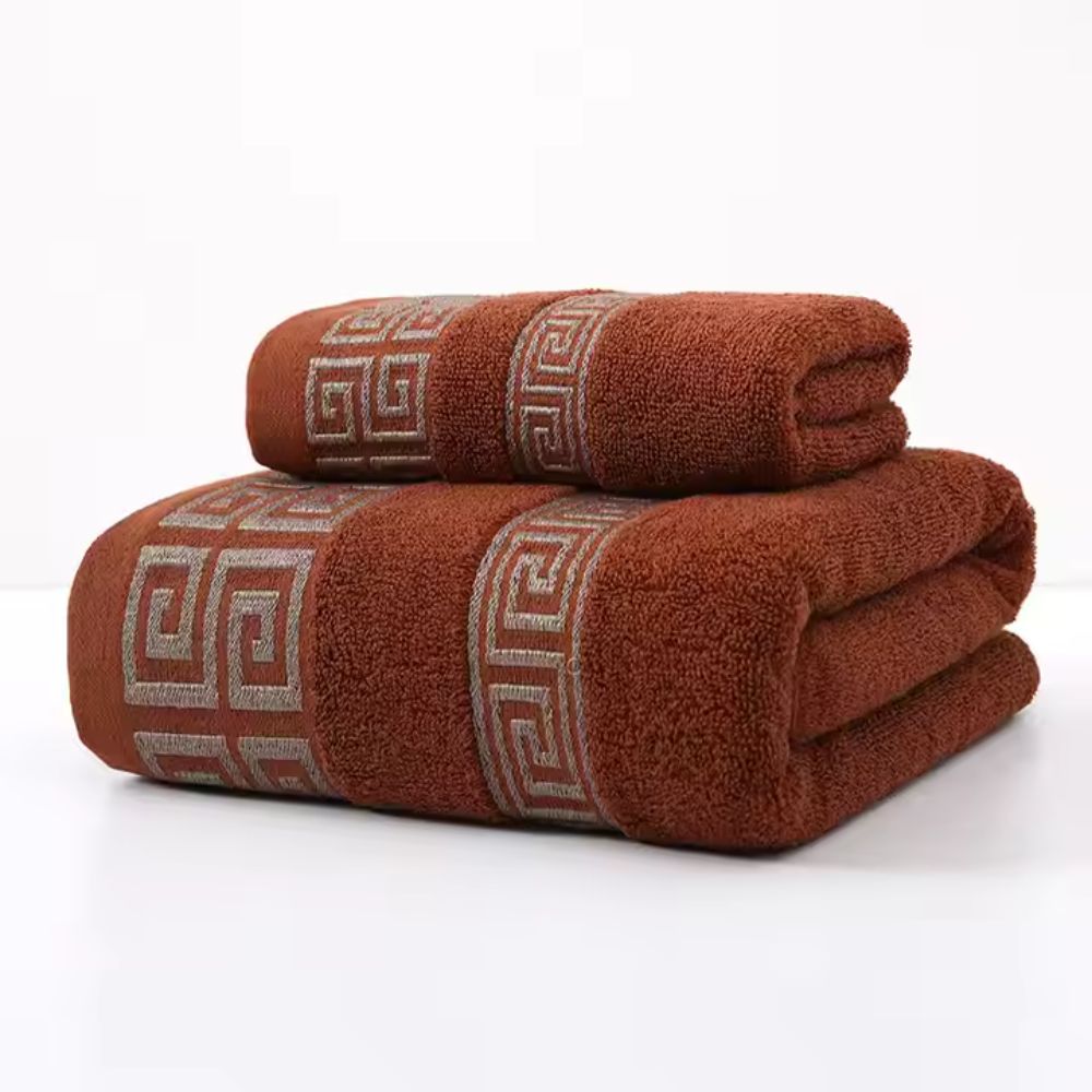 High-Absorbency Cotton Bath Towel Set (2-Piece)