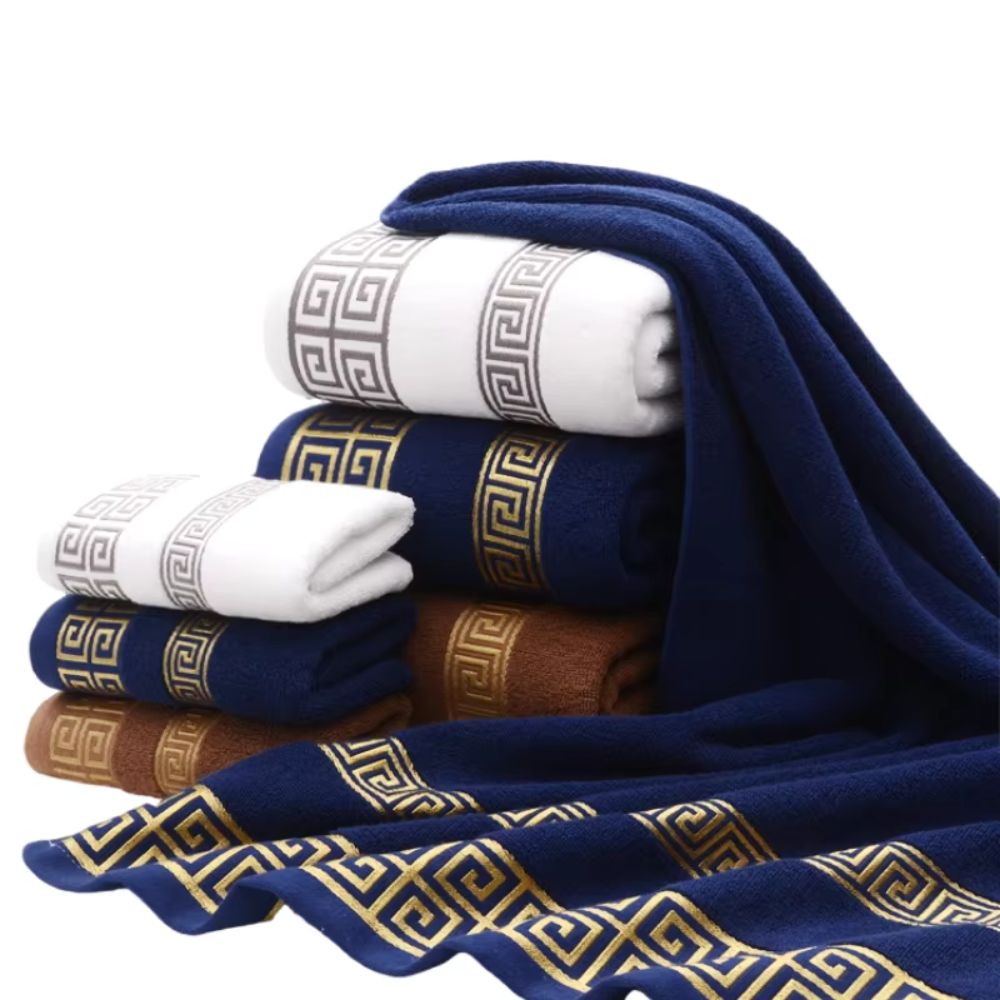 High-Absorbency Cotton Bath Towel Set (2-Piece)