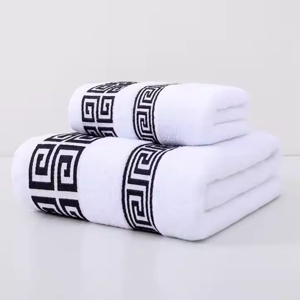 High-Absorbency Cotton Bath Towel Set (2-Piece)