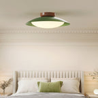 High-CRI Mid-Century Integrated LED Flush Mount Ceiling Light