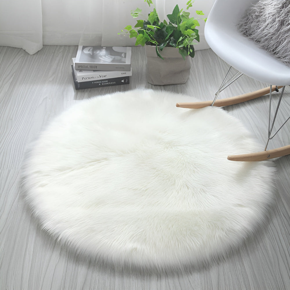 High-Density Velvet Non-Slip Round Rug