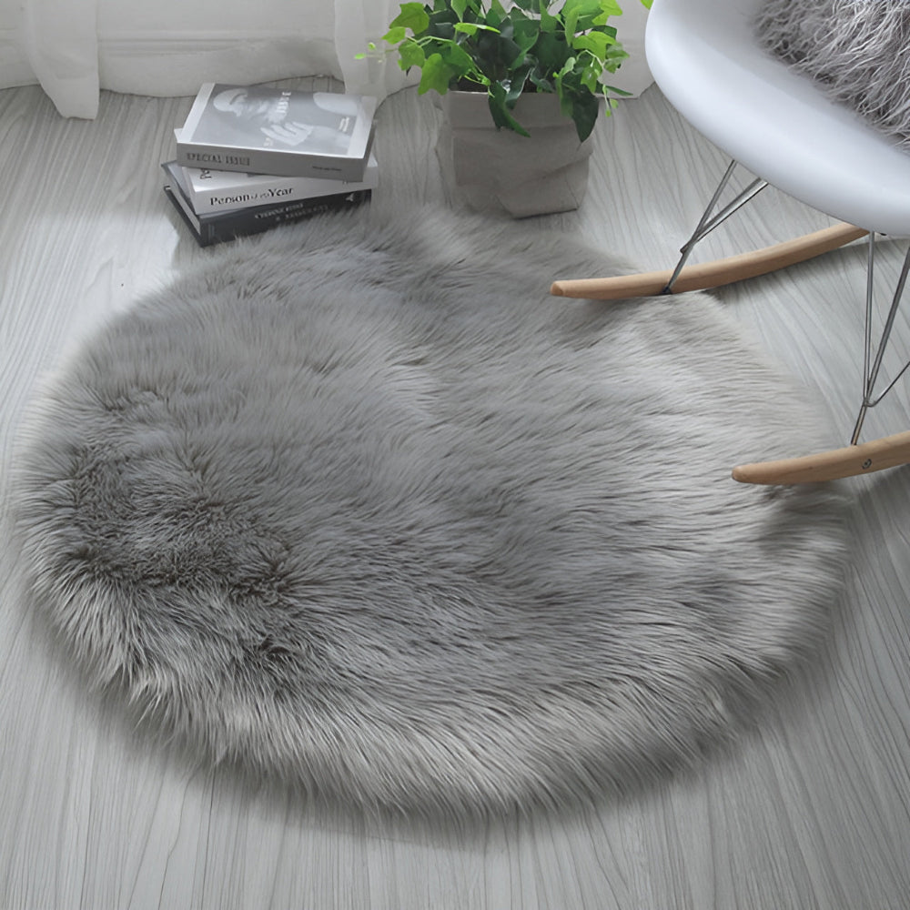 High-Density Velvet Non-Slip Round Rug