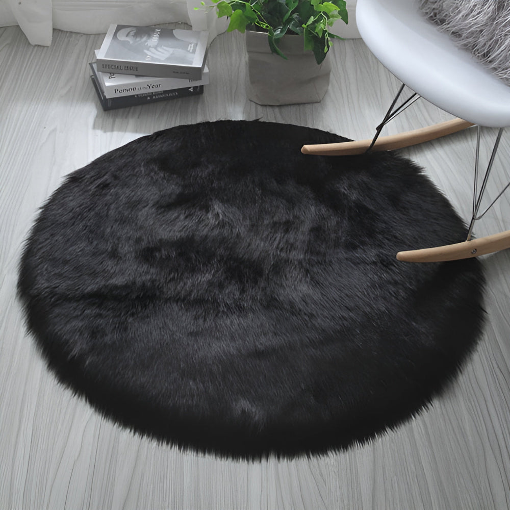 High-Density Velvet Non-Slip Round Rug