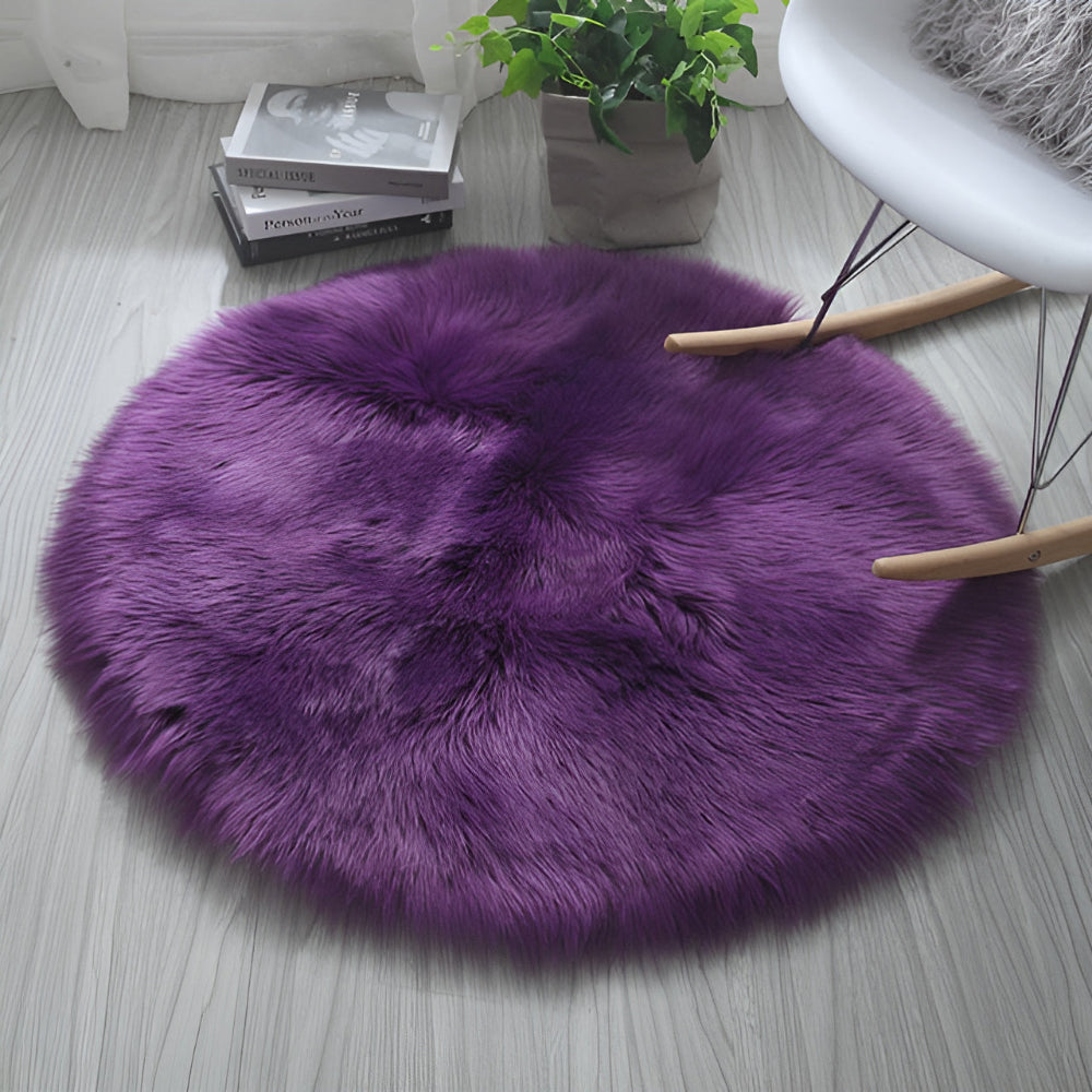High-Density Velvet Non-Slip Round Rug