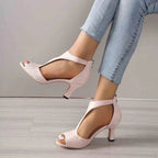 High-Heel Pumps Orthopedic Cushioned Insole Closed-Toe