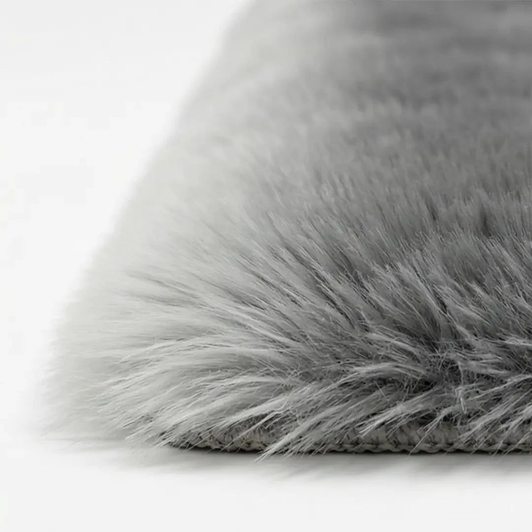 High-Pile Rug 4 cm Pile Anti-Slip Felt Machine Washable
