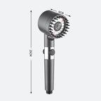 High-Pressure Single-Button Handheld Shower Head (No-Drill Mount)