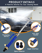 High-Pressure Washer Wand 33-Foot Reach Dual Brass Nozzles