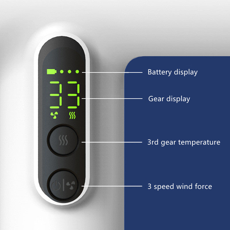 High-Speed Cordless USB-Rechargeable Hair Dryer