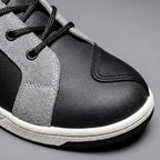 High-Top Sneakers Microfiber Leather Breathable Mesh Non-Slip Rubber Outsole