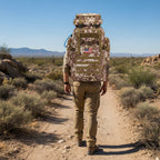 Hiking Backpack 40L Capacity Padded Straps & Durable Fabric