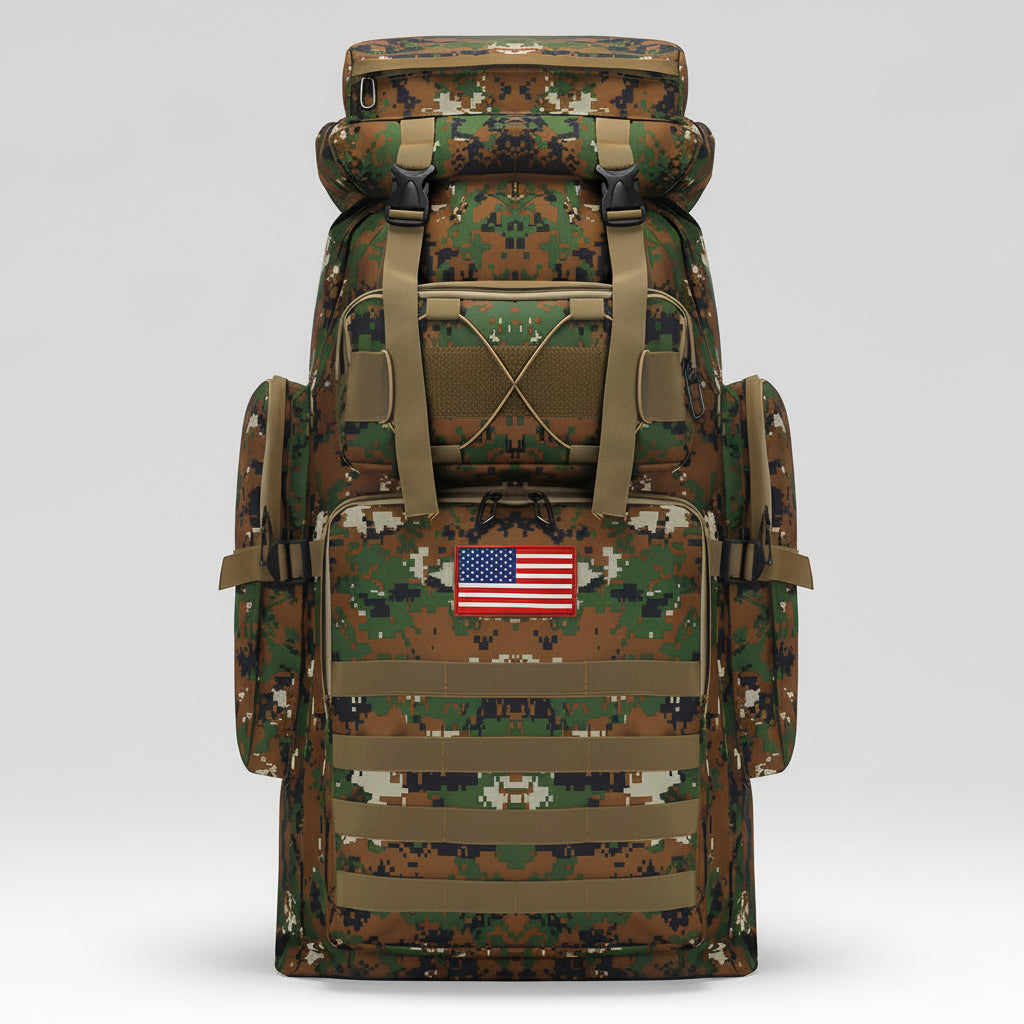 Hiking Backpack 40L Durable Fabric Comfortable Fit