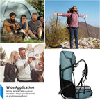 Hiking Backpack 50L Water-Resistant Breathable Back Support
