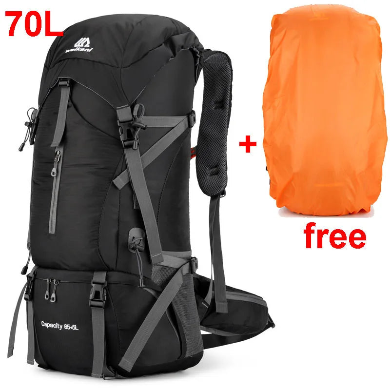 Hiking Backpack 70L Waterproof Rain Cover